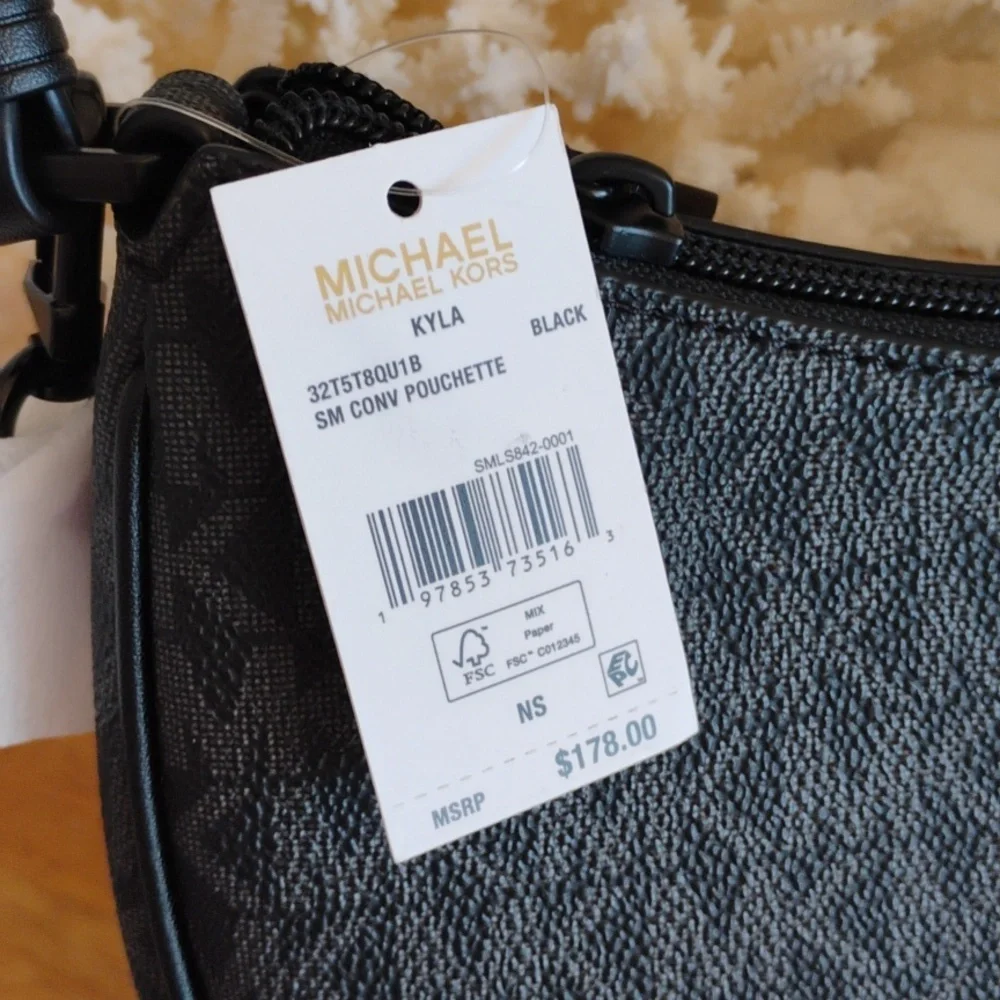 Michael Kors 💥 NWT 💥 Small Kyla Signature Convertible Shoulder Bag/Crossbody. - Picture 5 of 17